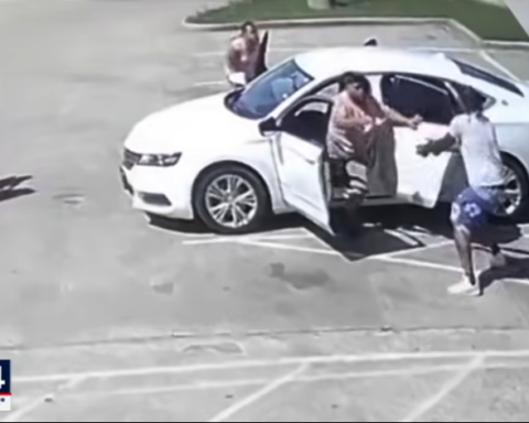 Carjacking white sedan